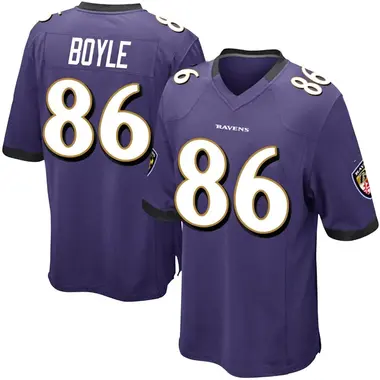 Youth Nike Baltimore Ravens Nick Boyle Team Color Jersey - Purple Game