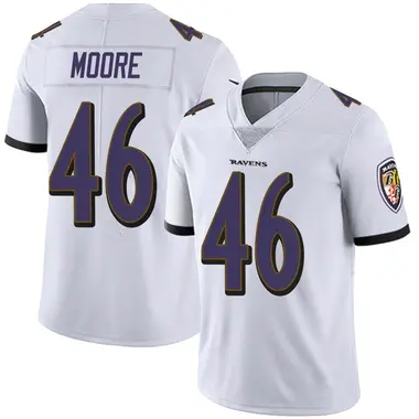 Youth Nike Baltimore Ravens Nick Moore Vapor Untouchable Jersey - White Limited
