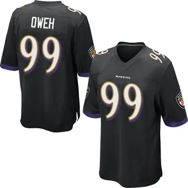 Youth Nike Baltimore Ravens Odafe Oweh Jersey - Black Game