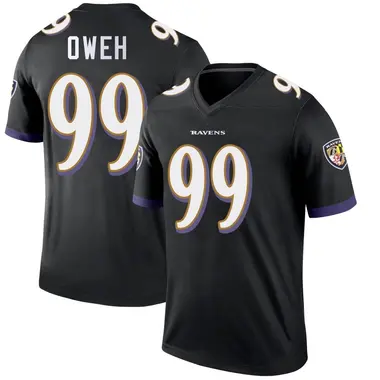Youth Nike Baltimore Ravens Odafe Oweh Jersey - Black Legend