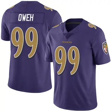 Youth Nike Baltimore Ravens Odafe Oweh Team Color Vapor Untouchable Jersey - Purple Limited