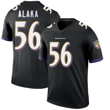 Youth Nike Baltimore Ravens Otaro Alaka Jersey - Black Legend