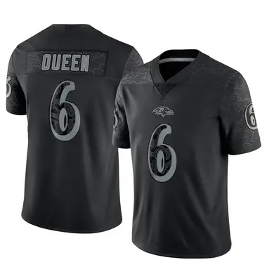 Youth Nike Baltimore Ravens Patrick Queen Reflective Jersey - Black Limited