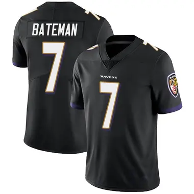 Youth Nike Baltimore Ravens Rashod Bateman Alternate Vapor Untouchable Jersey - Black Limited