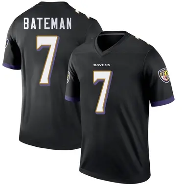 Youth Nike Baltimore Ravens Rashod Bateman Jersey - Black Legend