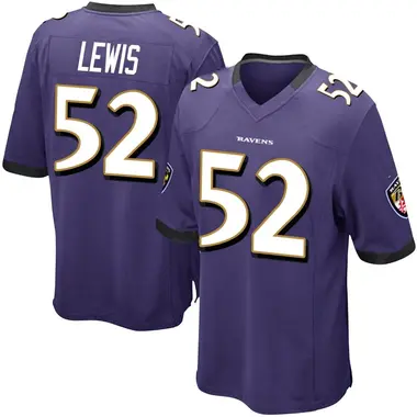 Youth Nike Baltimore Ravens Ray Lewis Team Color Jersey - Purple Game
