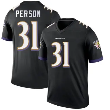 Youth Nike Baltimore Ravens Ricky Person Jersey - Black Legend
