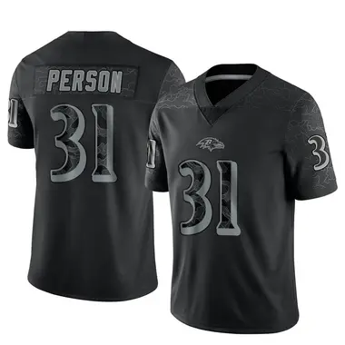 Youth Nike Baltimore Ravens Ricky Person Reflective Jersey - Black Limited