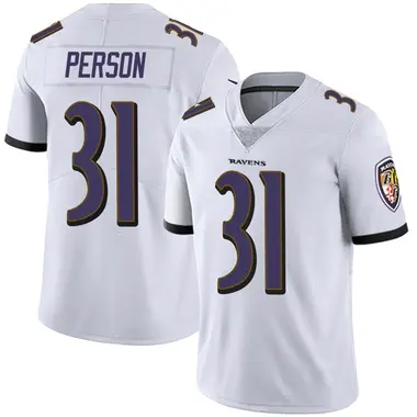 Youth Nike Baltimore Ravens Ricky Person Vapor Untouchable Jersey - White Limited