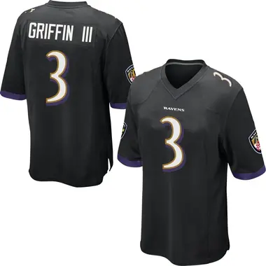 Youth Nike Baltimore Ravens Robert Griffin III Jersey - Black Game