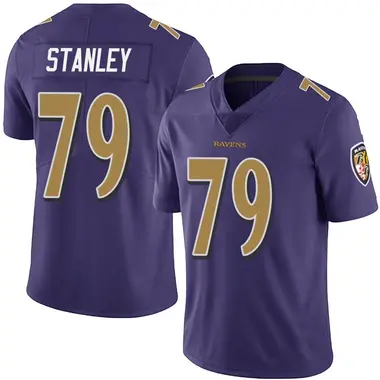 Youth Nike Baltimore Ravens Ronnie Stanley Team Color Vapor Untouchable Jersey - Purple Limited