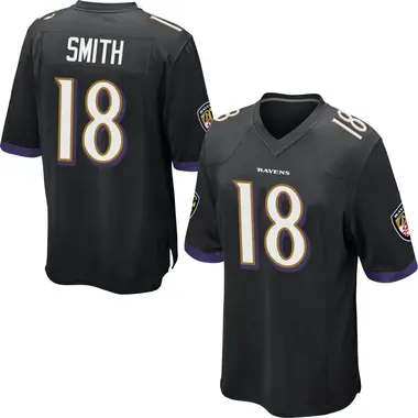 Youth Nike Baltimore Ravens Roquan Smith Jersey - Black Game