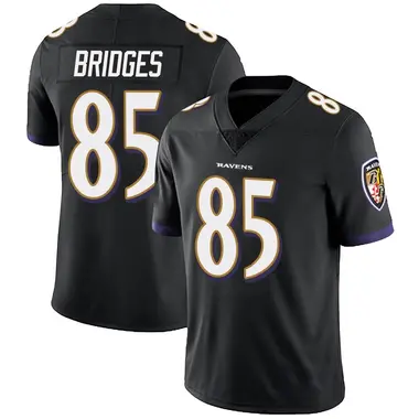 Youth Nike Baltimore Ravens Shemar Bridges Alternate Vapor Untouchable Jersey - Black Limited