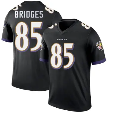 Youth Nike Baltimore Ravens Shemar Bridges Jersey - Black Legend
