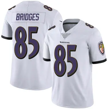Youth Nike Baltimore Ravens Shemar Bridges Vapor Untouchable Jersey - White Limited