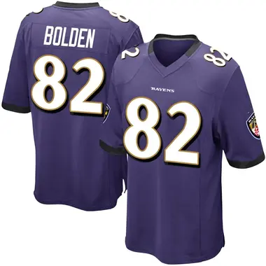 Youth Nike Baltimore Ravens Slade Bolden Team Color Jersey - Purple Game