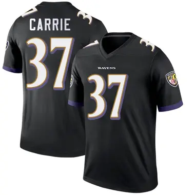 Youth Nike Baltimore Ravens T.J. Carrie Jersey - Black Legend
