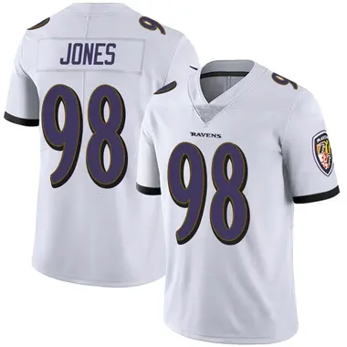 Youth Nike Baltimore Ravens Travis Jones Vapor Untouchable Jersey - White Limited