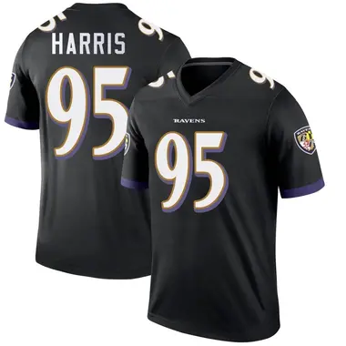 Youth Nike Baltimore Ravens Trent Harris Jersey - Black Legend