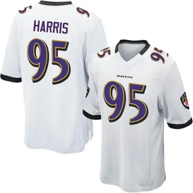 Youth Nike Baltimore Ravens Trent Harris Jersey - White Game