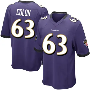 Youth Nike Baltimore Ravens Trystan Colon Team Color Jersey - Purple Game