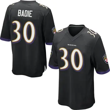 Youth Nike Baltimore Ravens Tyler Badie Jersey - Black Game