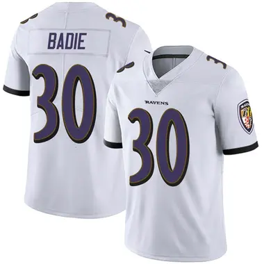 Youth Nike Baltimore Ravens Tyler Badie Vapor Untouchable Jersey - White Limited