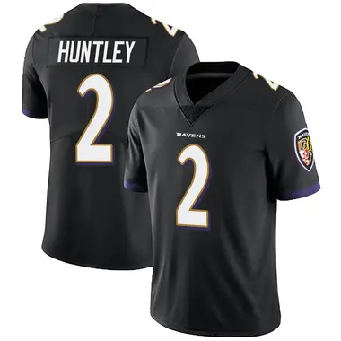 Youth Nike Baltimore Ravens Tyler Huntley Alternate Vapor Untouchable Jersey - Black Limited