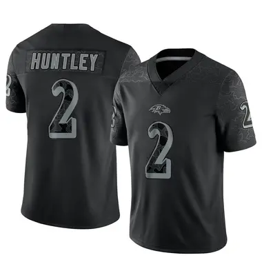 Youth Nike Baltimore Ravens Tyler Huntley Reflective Jersey - Black Limited