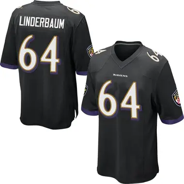 Youth Nike Baltimore Ravens Tyler Linderbaum Jersey - Black Game