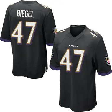 Youth Nike Baltimore Ravens Vince Biegel Jersey - Black Game