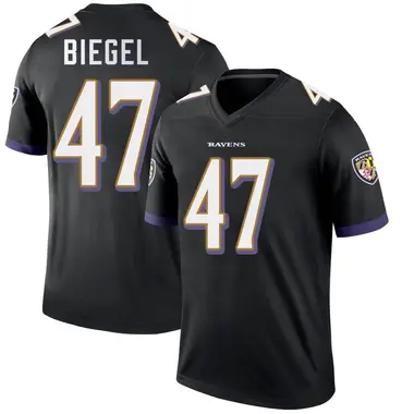 Youth Nike Baltimore Ravens Vince Biegel Jersey - Black Legend