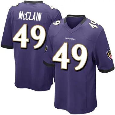 Youth Nike Baltimore Ravens Zakoby McClain Team Color Jersey - Purple Game